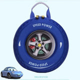 3D Car Tire School Bag Style Children's Backpack 24X24X13CM
