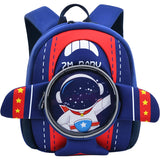 3D Cartoon Astronaut Dinosaur Unicorn Backpack For Kids School