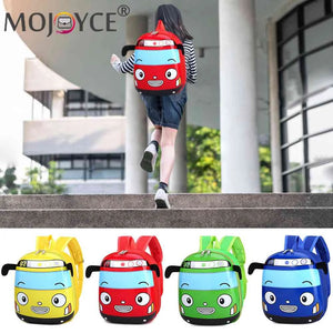 3D Cartoon Bus Toddler Backpack for Kids