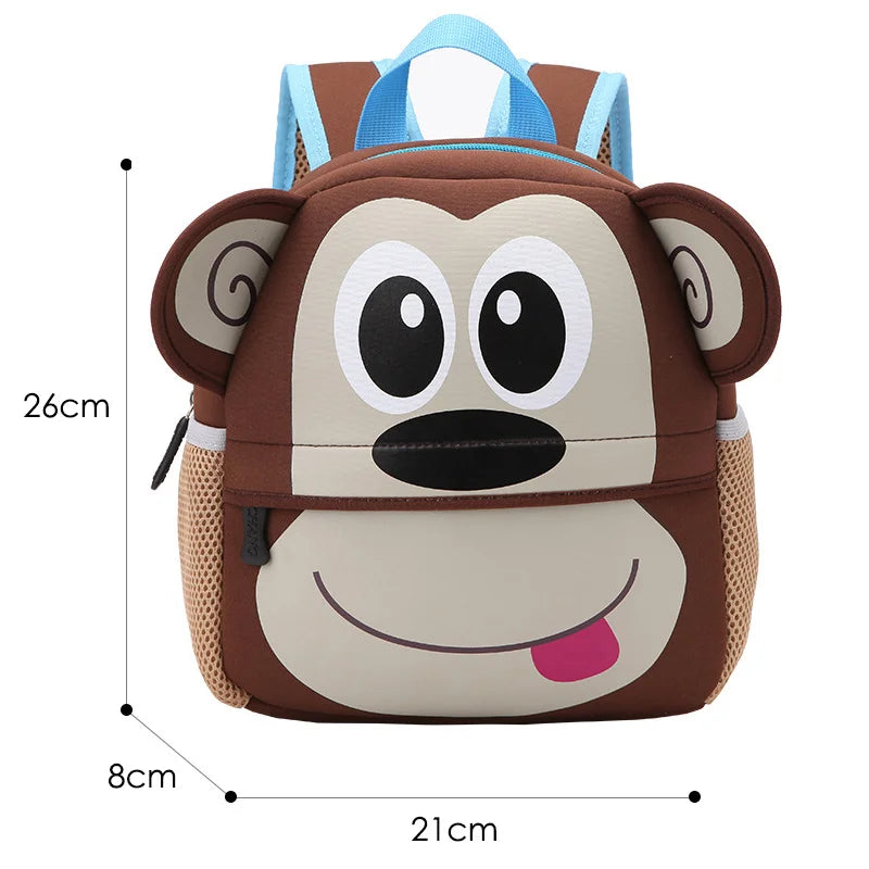 3D Cartoon Car Backpack for Kids 2-5 Years Old