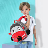 3D Cartoon Car School Backpacks for Boys Girls Plush Kindergarten Children