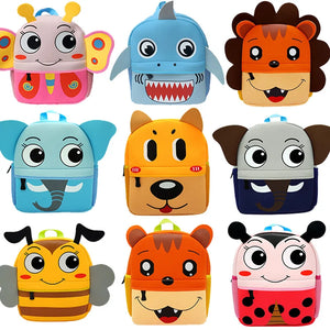 3D Cartoon Children Backpacks Girl Boys School Bags Baby Cut Toddler Kids Bag