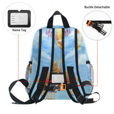 3D Cartoon Kids Backpack for Boys Girls, Polyester School Bag