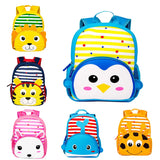 3D Cartoon Kids Backpack Neoprene School Bag Boys Girls