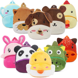 3D Cartoon Plush Kids Backpack for Boys and Girls
