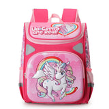 3D Unicorn Backpack Girls School Bag Primary Kids Satchels Boys Shark Backpack