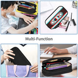 3D Cassette Tape Pen Box Student School Anime Zipper Pen Bag