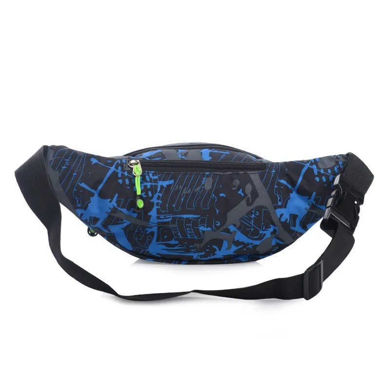 3D Colorful Print Waist Bags Waterproof Packs Hip Belt Bags