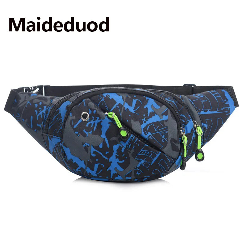 3D Colorful Print Waist Bags Waterproof Packs Hip Belt Bags