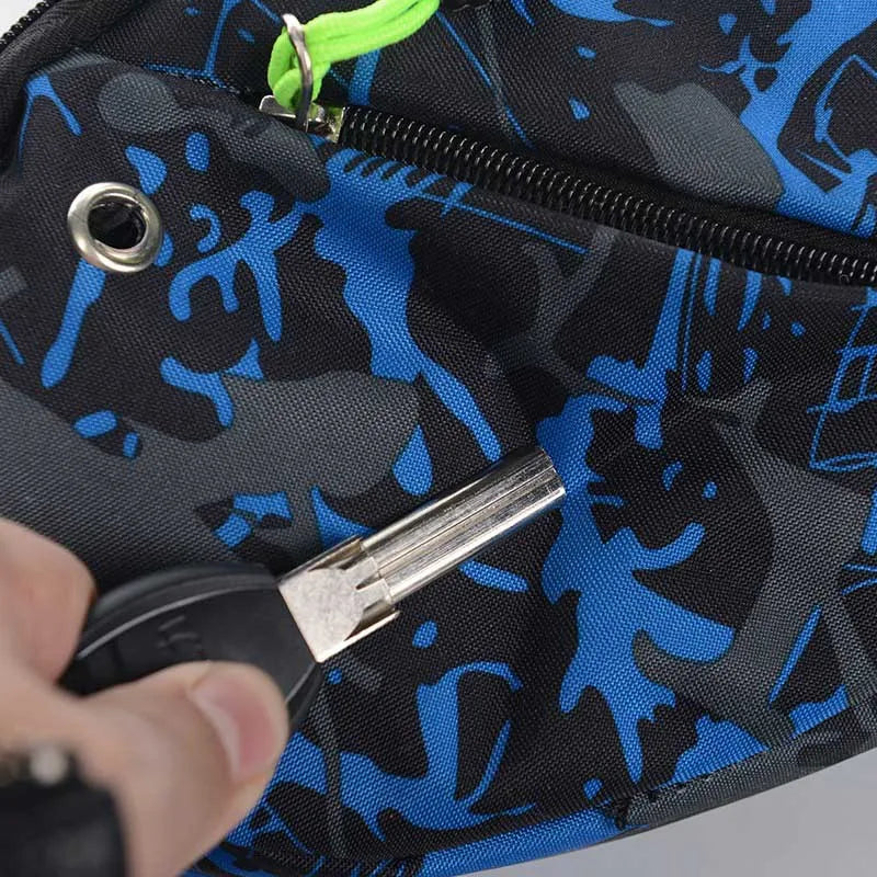 3D Colorful Print Waist Bags Waterproof Packs Hip Belt Bags