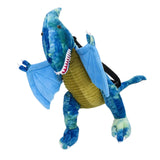 3D Dinosaur Plush Backpack Soft Storage Birthday Gift Pack