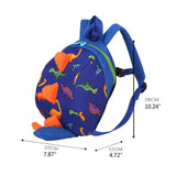 3D Dinosaur Backpack for Toddlers Waterproof Safety Harness Leash