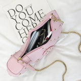 3D Dinosaur Rivets Pu Leather Crossbody Mini Messenger Bag Women Chain Purse