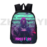 3D Fire Garena Backpack Assault Game Backpack Women 12/16 Inch Laptop Travel Pac