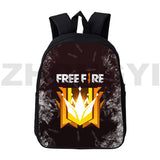 3D Fire Garena Backpack Assault Game Backpack Women 12/16 Inch Laptop Travel Pac
