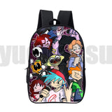 3D FNF Backpack Boys Girls School Bag Teens High Capacity Travel Bag