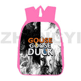 3D Goose Goose Duck Backpacks 12/16 Inch Cartoon School Bags for Girls