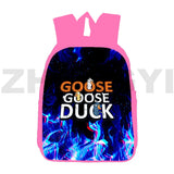 3D Goose Goose Duck Backpacks 12/16 Inch Cartoon School Bags for Girls