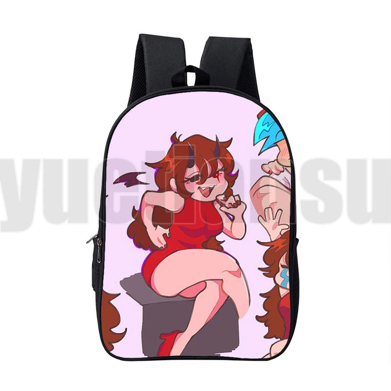 3D Friday Night Funkin Backpack Unisex Schoolbags Waterproof Bag Kids Rucksack