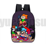 3D Friday Night Funkin Backpack Unisex Schoolbags Waterproof Bag Kids Rucksack
