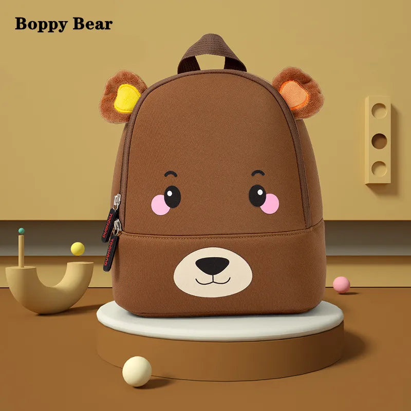3D Cartoon Animal Backpack Lightweight Waterproof Softback for Kids