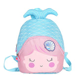 3D Little Mermaid Princess School Bags for Girls Kindergarten Children Backpacks