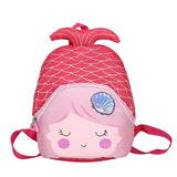 3D Little Mermaid Princess School Bags for Girls Kindergarten Children Backpacks