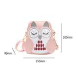 3D Owl Kids Messenger Bag Multicolor Small Handbags