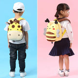 3D Plush Cartoon Kids Backpacks Kindergarten Bee Giraffe Animal School Bags