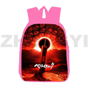 Berserk Guts Backpack Teenagers Zodd Schoolbag Pink