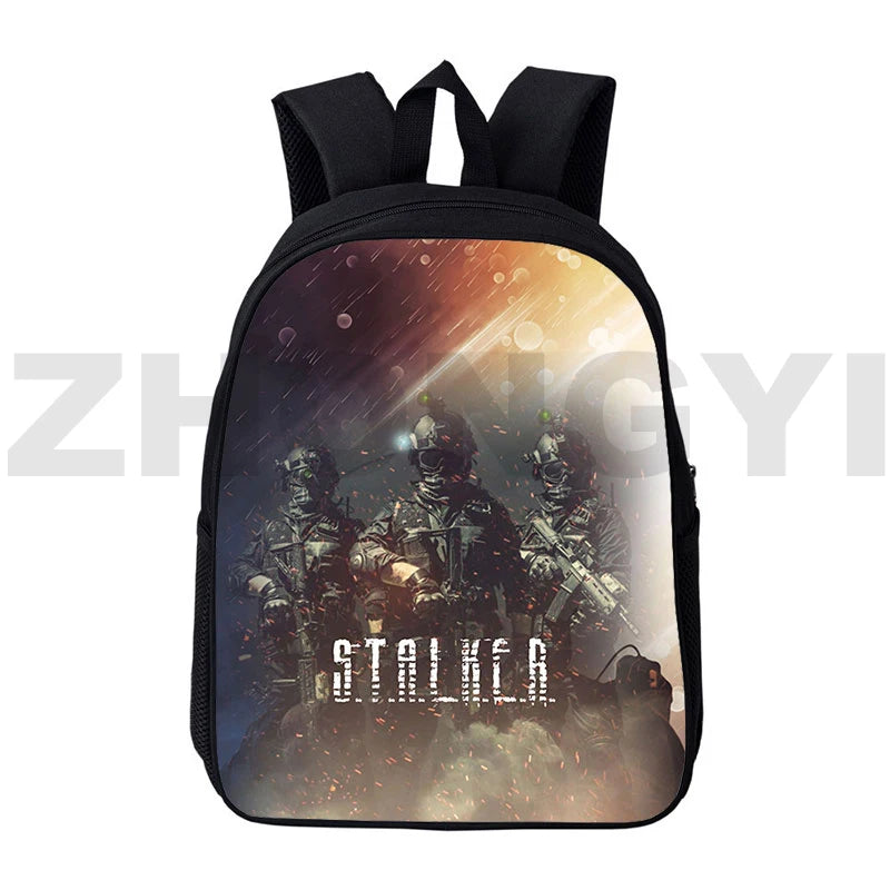 Anime S.T.A.L.K.E.R. 2 Backpack Cartoon Bookbag Stalker 2 12 inch Schoolbag
