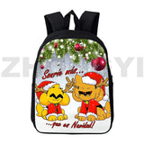 3D Print Cartoon Mikecrack Backpack 12/16 Inch Los Compas Bag Teenagers