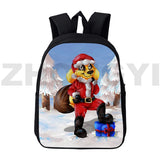 3D Print Cartoon Mikecrack Backpack 12/16 Inch Los Compas Bag Teenagers