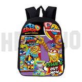 Cartoon Superzings Series 6/7 Backpack Men Women Teenager 12/16 Inch