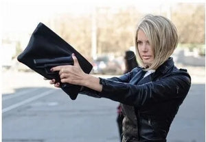 3D Print Gun Clutch Women Bag Evening Leather Handbags