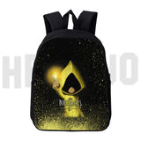 3D Print Little Nightmares 2 Backpack Children School Bags Teenages Daily Knapsa