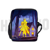 3D Print Little Nightmares 2 Shoulder Bags Women Zipper Canvas Handbag