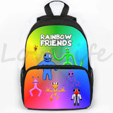 3D Print Rainbow Backpack School Bag Boys Girls Backpacks