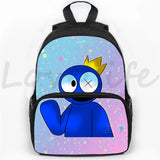 3D Print Rainbow Backpack School Bag Boys Girls Backpacks