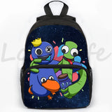 3D Print Rainbow Backpack School Bag Boys Girls Backpacks