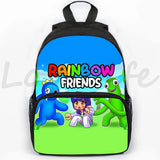 3D Print Rainbow Backpack School Bag Boys Girls Backpacks