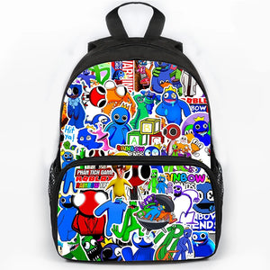 3D Print Rainbow Backpack School Bag Boys Girls Backpacks