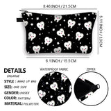 3D Printed Cosmetic Bags Teeth Funny Necessaries for Women Makeup Organizer