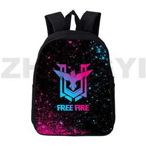 3D Printed Fire Garena Game Backpacks 12/16 Inch Anime School Bags