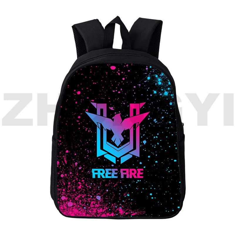 3D Printed Fire Garena Game Backpacks 12/16 Inch Anime School Bags