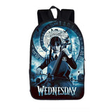 3D Printed Wednesday Addams Backpack for Children Boys Girls Cosplay Schoolbag