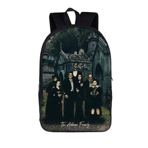 3D Printed Wednesday Addams Backpack for Children Boys Girls Cosplay Schoolbag