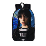 3D Printed Wednesday Addams Backpack for Children Boys Girls Cosplay Schoolbag