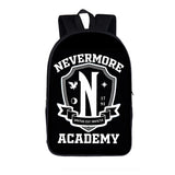 3D Printed Wednesday Addams Backpack for Children Boys Girls Cosplay Schoolbag