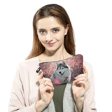 3D Pug Dog Print Cosmetic Bags Pekingese Pattern Makeup Bag Organizer Women